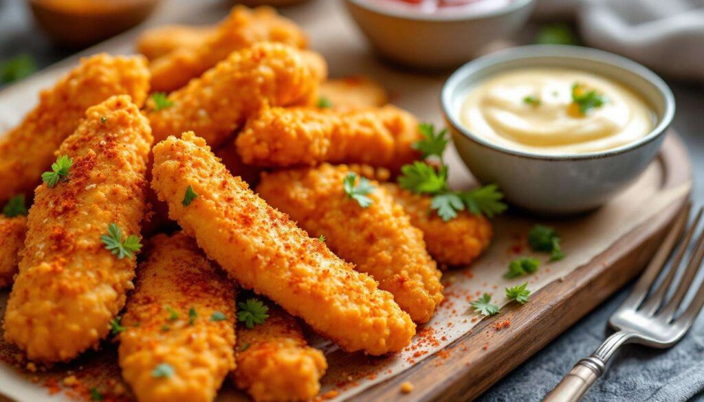 Crispy Chicken Fingers: knuspriger Party-Snack aus dem Ofen oder Airfryer