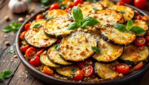 Gemüsegratin mit Mozzarella: so wird’s im Ofen goldbraun und saftig