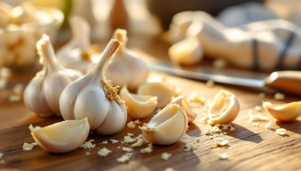 Wenn Sie beim Kochen Knoblauchzehen für zehn Sekunden in die Mikrowelle geben, lassen sie sich fast wie von selbst schälen