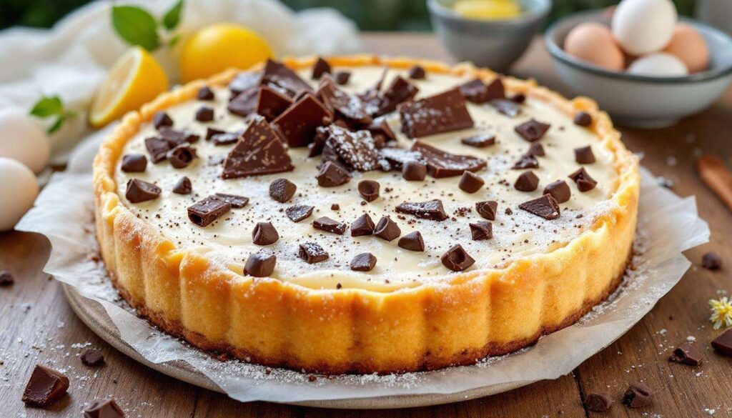 Stracciatella-Käsekuchen: der beste Mix aus Quarkkuchen und Schokolade