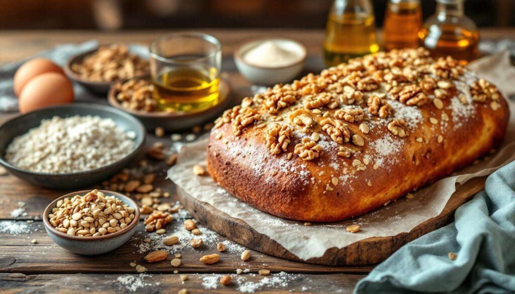 Low-Carb-Brot mit Leinsamen und Walnüssen: proteinreich und ohne Weizenmehl